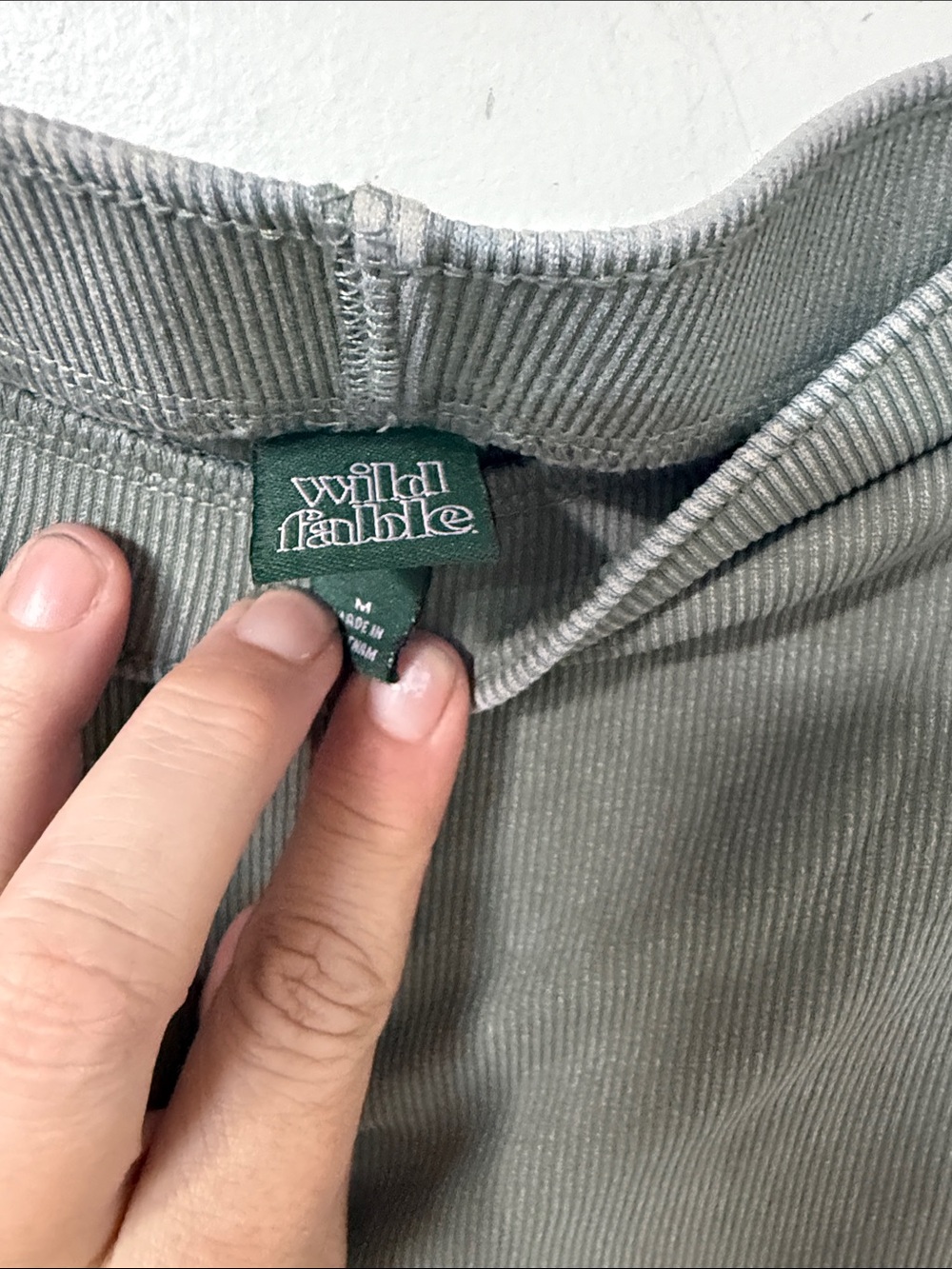 wild fable Olive Midi Slip Skirt - Picture 2 of 3